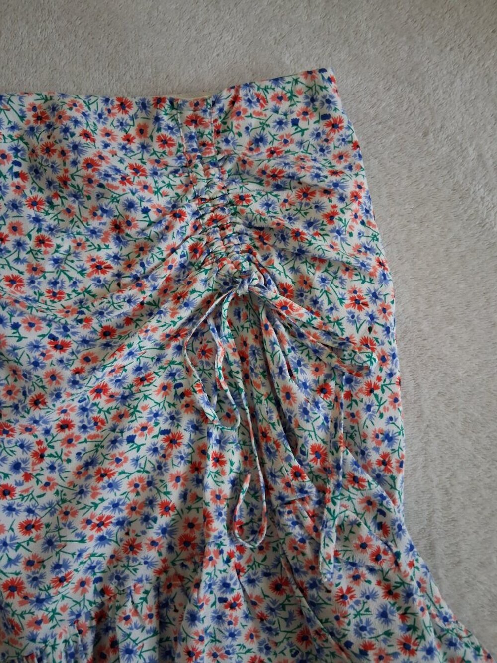 Rails Women's Size XS White Lara Wild Daisies Cottagecore Mini Skirt - Picture 6 of 12